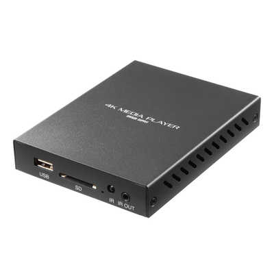 サンワサプライ メディアプレーヤー [microSD/USBメモリ対応] 4K対応