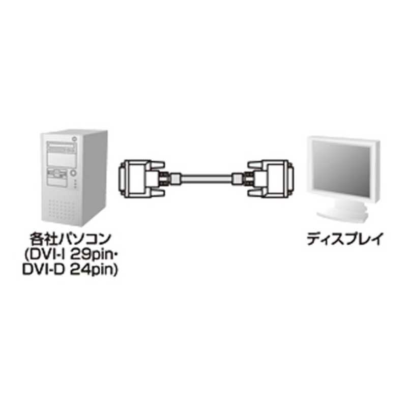 サンワサプライ サンワサプライ DVIディスプレイ用シングルリンクケーブル(デジタル･シングルリンク･20m) KC-DVI-200G KC-DVI-200G