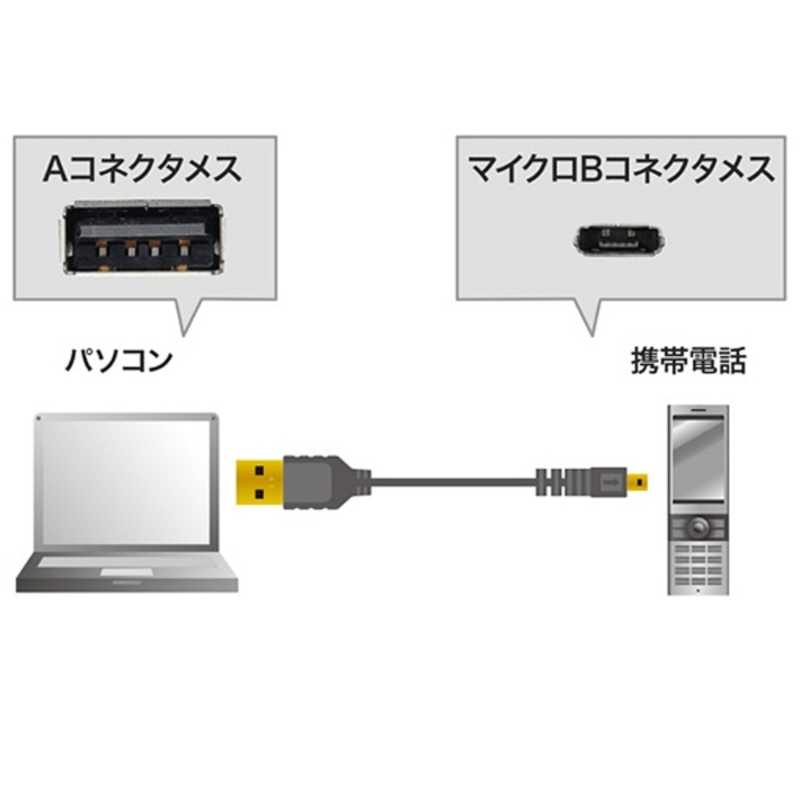 サンワサプライ サンワサプライ スマートフォン用｢USB microB｣ USB2.0ケーブル 転送(1m･ブラック) KU-SLAMCB10 KU-SLAMCB10