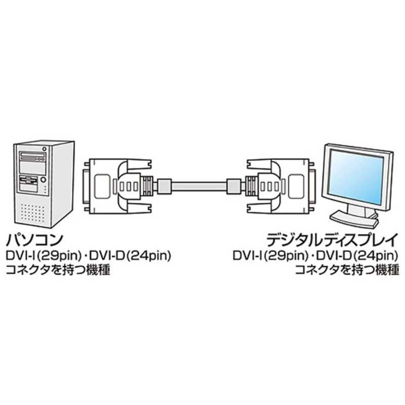 サンワサプライ サンワサプライ DVIケーブル(デジタル･デュアルリンク/3m/ホワイト) KC-DVI-DL3K KC-DVI-DL3K