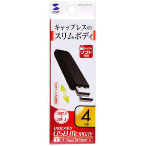 掠ץ饤 USB꡼[4GB/USB2.0/饤ɼ] UFD-SL4GBKN ֥å [4GB]