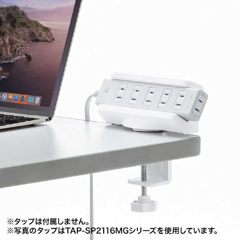 サンワサプライ サンワサプライ 電源タップ､周辺機器用デスククランプ式回転型ホルダー TAP-CLAMP1 TAP-CLAMP1