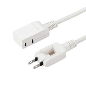 サンワサプライ マイクロタップ 2個口 0.2m ホワイト TAP-M602W サンワサプライ マイクロタップ 2個口 0.2m ホワイト TAP-M602W