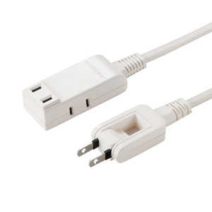 サンワサプライ マイクロタップ 3個口 0.2m ホワイト TAP-M702W サンワサプライ マイクロタップ 3個口 0.2m ホワイト TAP-M702W