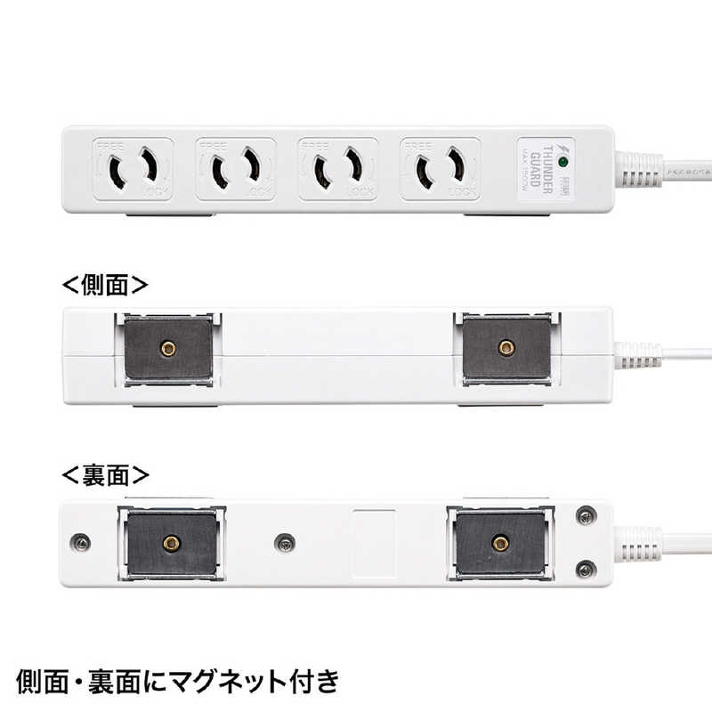 国内即発送 サンワサプライ 雷ガードタップ TAP-SPWMG24-5 rkbsemashko.ru