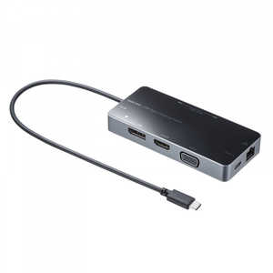 サンワサプライ USB Type-C ドッキングステーション USB-DKM2BK サンワサプライ USB Type-C ドッキングステーション USB-DKM2BK