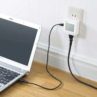 サンワサプライ ワットモニタｰUSB TAP-TST10N の通販 - カテゴリ：防犯