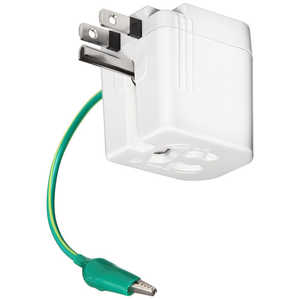 サンワサプライ 温度&電流ヒューズ内蔵アダプタ TAP-AD16W サンワサプライ 温度&電流ヒューズ内蔵アダプタ TAP-AD16W