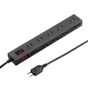 サンワサプライ 雷ガードタップ 2m ブラック TAP-SP2110N-2BK サンワサプライ 雷ガードタップ 2m ブラック TAP-SP2110N-2BK