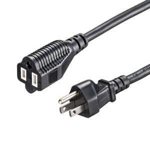 サンワサプライ 電源延長コード TAP-EX353-2BK サンワサプライ 電源延長コード TAP-EX353-2BK