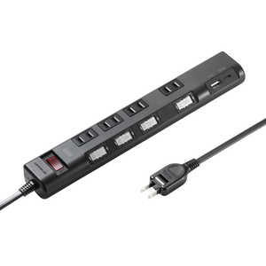 サンワサプライ 節電タップ TAP-B107UC-2BK サンワサプライ 節電タップ TAP-B107UC-2BK