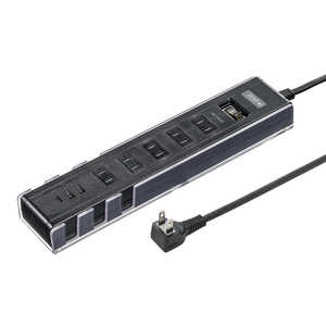 サンワサプライ USB充電機能付きタップ スタンド付き TAP-B47UC-15BK サンワサプライ USB充電機能付きタップ スタンド付き TAP-B47UC-15BK