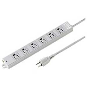 サンワサプライ 工事物件雷ガードタップ (3P・6個口・3m) TAP-K6SP-3 サンワサプライ 工事物件雷ガードタップ (3P・6個口・3m) TAP-K6SP-3