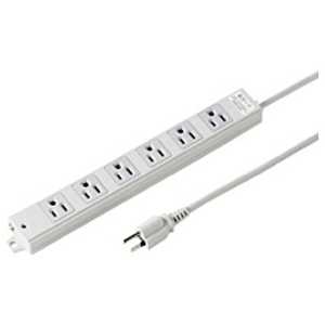 サンワサプライ 工事物件雷ガードタップ (3P・6個口・3m) TAP-K6NSP-3 サンワサプライ 工事物件雷ガードタップ (3P・6個口・3m) TAP-K6NSP-3