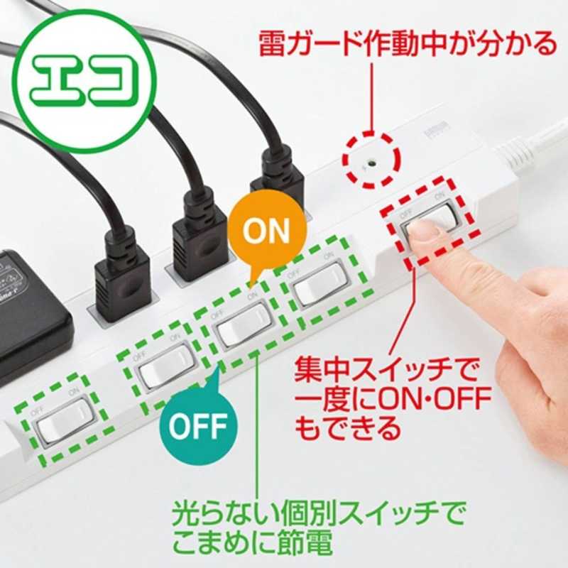 サンワサプライ サンワサプライ 節電エコタップ (2P･4個口･3m) TAP-S16-3 TAP-S16-3