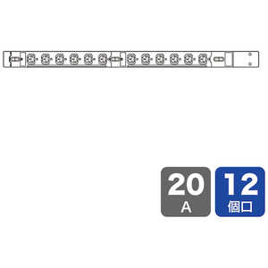 サンワサプライ 19インチサーバーラック用コンセント 200V(20A) TAPSV22012 サンワサプライ 19インチサーバーラック用コンセント 200V(20A) TAPSV22012
