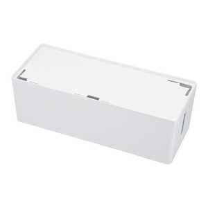 サンワサプライ ケーブル & タップ収納ボックス CB-BOXP3WN2 サンワサプライ ケーブル & タップ収納ボックス CB-BOXP3WN2