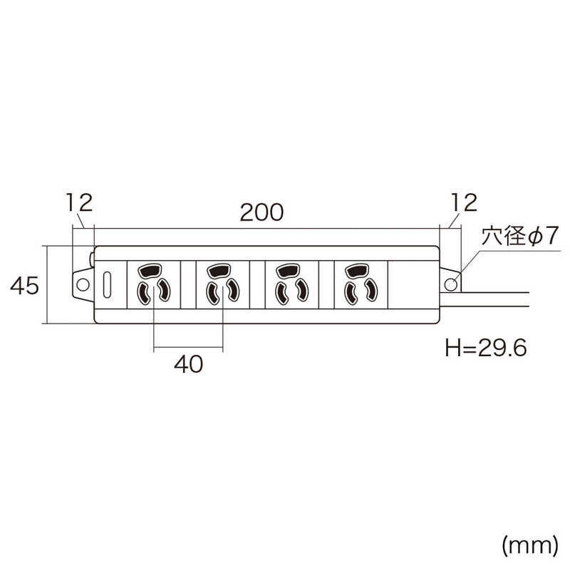 サンワサプライ サンワサプライ 電源タップ (3ピン式･4個口･1m) TAP-MG341N2-1 TAP-MG341N2-1