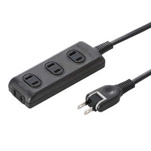 サンワサプライ 火災予防安全タップ(2P・4個口・3m) TAP-TSH43BKN ブラック サンワサプライ 火災予防安全タップ(2P・4個口・3m) TAP-TSH43BKN ブラック