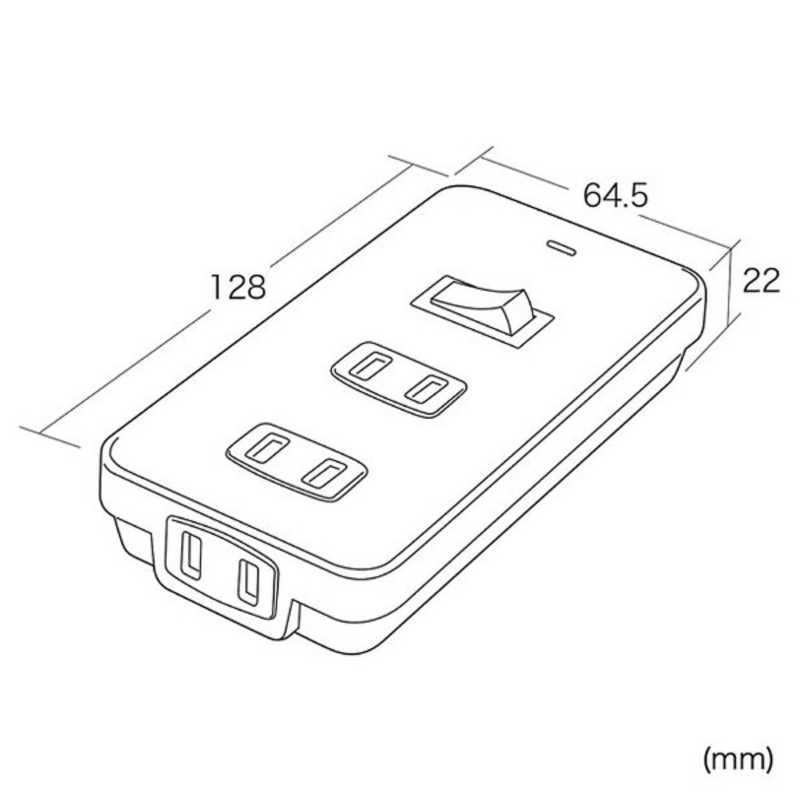 サンワサプライ サンワサプライ 便利タップ(集中スイッチ付き･2P･3個口) TAP-B52W TAP-B52W