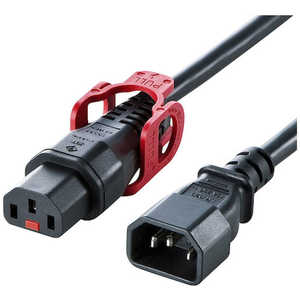 サンワサプライ 抜け防止ロック式電源コード ロックプラス(3m) APW15C14C13LP30 サンワサプライ 抜け防止ロック式電源コード ロックプラス(3m) APW15C14C13LP30