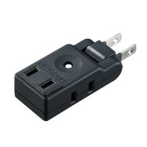 サンワサプライ スイングミニタップ (2P・3個口) TAP-AC9BK ブラック サンワサプライ スイングミニタップ (2P・3個口) TAP-AC9BK ブラック