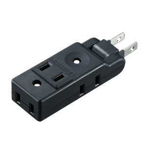 サンワサプライ スイングミニタップ (2P・4個口) TAP-AC10BK ブラック サンワサプライ スイングミニタップ (2P・4個口) TAP-AC10BK ブラック