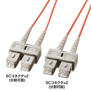 サンワサプライ メガネ型光ファイバケーブル(マルチ62.5μm、SC×2-SC×2、15m) HKBSCSC615L サンワサプライ メガネ型光ファイバケーブル(マルチ62.5μm、SC×2-SC×2、15m) HKBSCSC615L