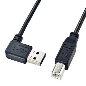 サンワサプライ 1.0m USB2.0ケーブル 「A(L型)」⇔「B」 KU-RL1 サンワサプライ 1.0m USB2.0ケーブル 「A(L型)」⇔「B」 KU-RL1