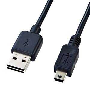 サンワサプライ 0.5m USB2.0ケーブル 「A」⇔「miniB」 KU-RMB505