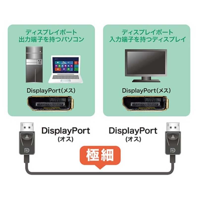 サンワサプライ サンワサプライ DisplayPortケーブル(2.0m) KC-DP2K KC-DP2K
