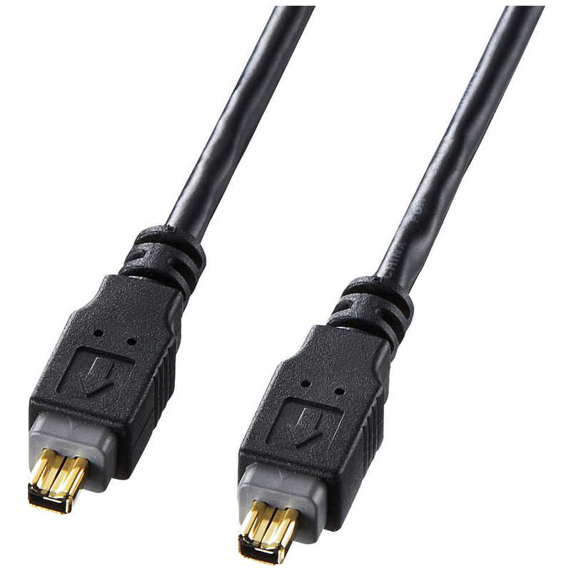 サンワサプライ サンワサプライ IEEE1394ケーブル(4pin-4pin･0.3m･ブラック) KE-13DV-03BK KE-13DV-03BK
