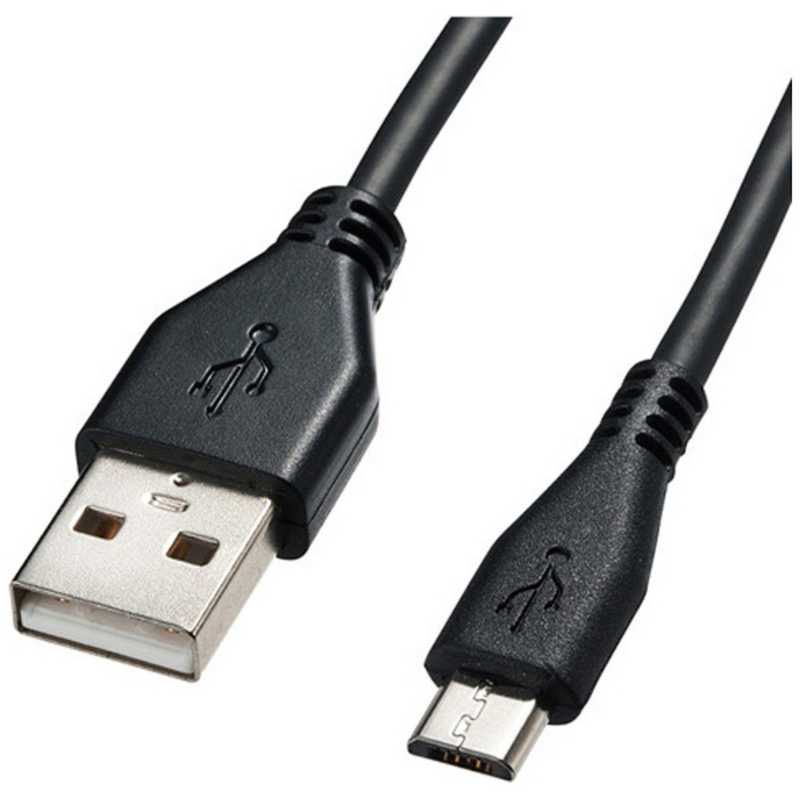 サンワサプライ サンワサプライ タブレット/スマートフォン対応USB2.0ケーブル(1m･ブラック) KU-2AMCB10 KU-2AMCB10