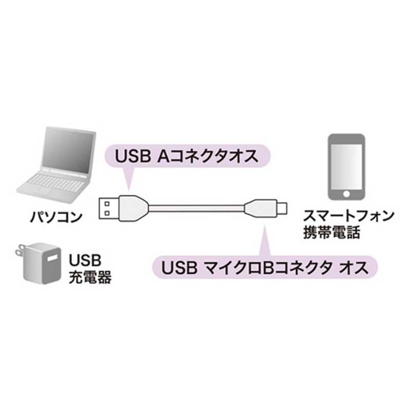 サンワサプライ サンワサプライ タブレット/スマートフォン対応USB2.0ケーブル(1m･ブラック) KU-2AMCB10 KU-2AMCB10
