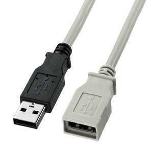 サンワサプライ USB延長ケーブル(USB Aコネクタオス-USB Aコネクタメス・0.5m・ライトグレー) KU-EN05K サンワサプライ USB延長ケーブル(USB Aコネクタオス-USB Aコネクタメス・0.5m・ライトグレー) KU-EN05K