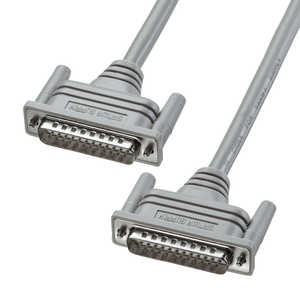 サンワサプライ RS-232Cケーブル 25pin/モデム・TA・切替器 (D-sub25pinオスミリネジ(M2.6)- D-sub25pinオスミリネジ(M2.6)・3m) KRS-001K2