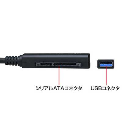サンワサプライ SATA-USB3.0変換ケーブル USBCVIDE3 の通販