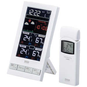 サンワサプライ ワイヤレス温湿度計(受信機1台+送信機1台) CHE-TPHU7
