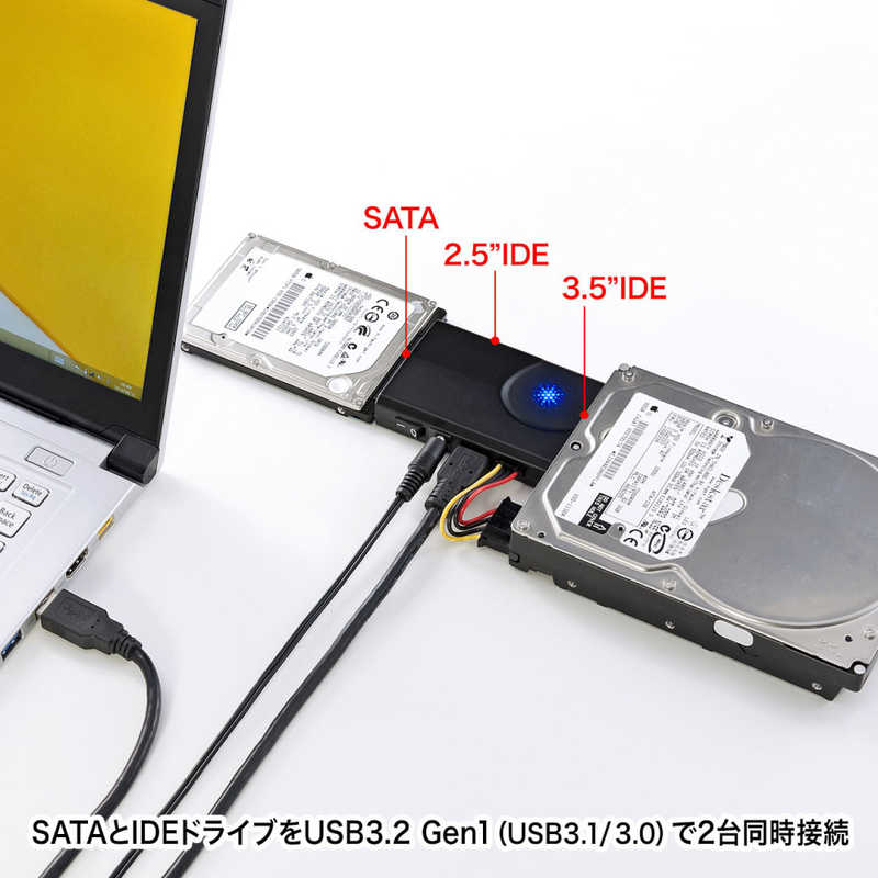 サンワサプライ サンワサプライ IDE/SATA-USB3.0変換ケーブル USB-CVIDE6 USB-CVIDE6