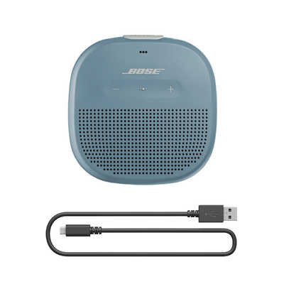 BOSE ワイヤレスポータブルスピーカー ストーンブルー SoundLink Micro ...