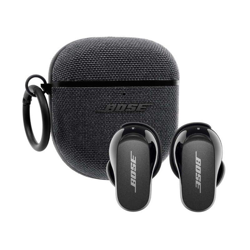 BOSE BOSE 完全ワイヤレスイヤホン QuietComfort Earbuds II Triple Black［リモコン・マイク対応/ノイズキャンセリング対応/ケース付］ QCEBIIBK+FABCOVER QCEBIIBK+FABCOVER