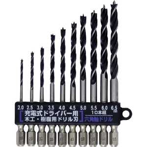 SUNUP SUN UP 木工・樹脂用 六角軸ドリル 10PC SUN UP モッコウジュシヨウロッカクドリル_ SUNUP SUN UP 木工・樹脂用 六角軸ドリル 10PC SUN UP モッコウジュシヨウロッカクドリル_