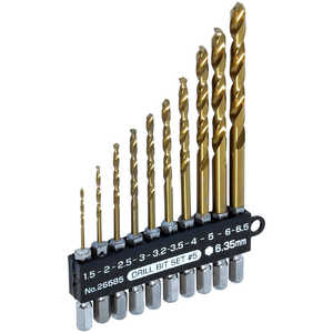 SUNUP ドリルビットセット 太径6.0mm6.5mm入り 10本組 #5 ドリルビットセットフトケイ6.0mm SUNUP ドリルビットセット 太径6.0mm6.5mm入り 10本組 #5 ドリルビットセットフトケイ6.0mm