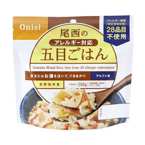 JTB アルファ米アレルギー対応五目ご飯1食分 530004000 JTB アルファ米アレルギー対応五目ご飯1食分 530004000