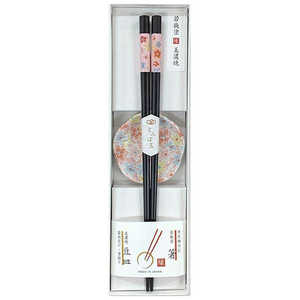 アオバ 箸&豆皿セット 食洗機対応 箸 約23cm 優花 53720 アオバ 箸&豆皿セット 食洗機対応 箸 約23cm 優花 53720