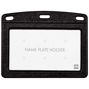 オープン工業 名札ケース 黒 1P レザータイプ NB360CBK オープン工業 名札ケース 黒 1P レザータイプ NB360CBK