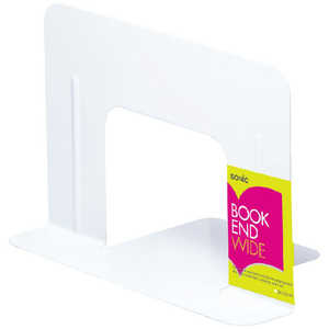 ソニック ブックエンドワイド 1組(2枚)白 DA-550-W