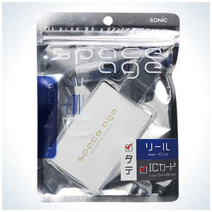 ソニック リールストラップカードホルダー ICサイズ縦 スペ EX-4106-B ソニック リールストラップカードホルダー ICサイズ縦 スペ EX-4106-B