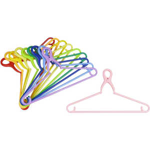 サワフジ カラフルバッチリハンガーM 10P CBCM-10C