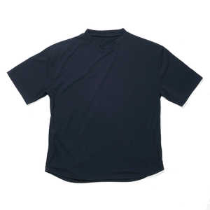 おたふく手袋 汗染み軽減 オーバーサイズ5分袖 クールTシャツ ダークネイビー Lサイズ FB-710 おたふく手袋 汗染み軽減 オーバーサイズ5分袖 クールTシャツ ダークネイビー Lサイズ FB-710